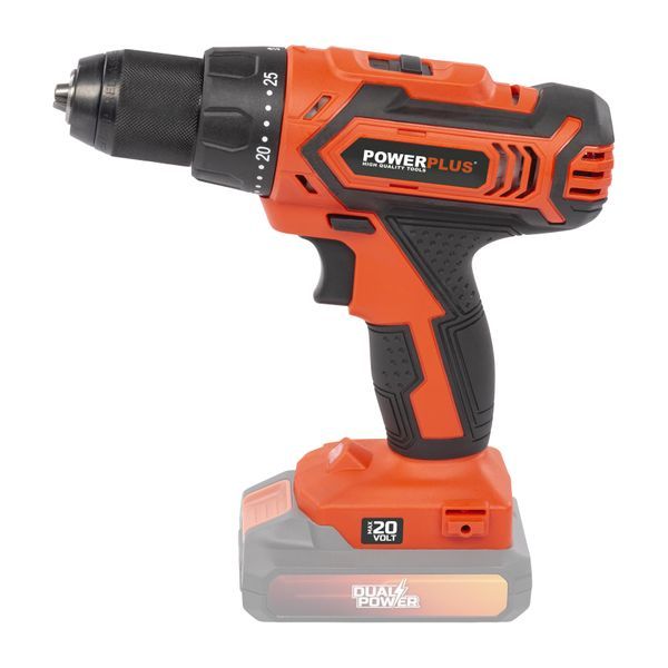 Powerplus Dual Power POWDP15110 Aku bušilica / odvijač 20V – 40 Nm + 78 dodataka