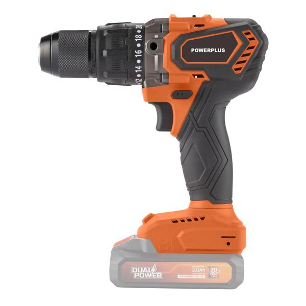 Powerplus Dual Power POWDP15250 Aku udarna bušilica/odvijač Brushless 20V – 120 Nm