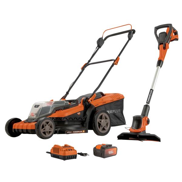 Powerplus Dual Power POWDPG75622 Aku baštenski set Brushless 40V – kosilica + trimer, baterija i punjač