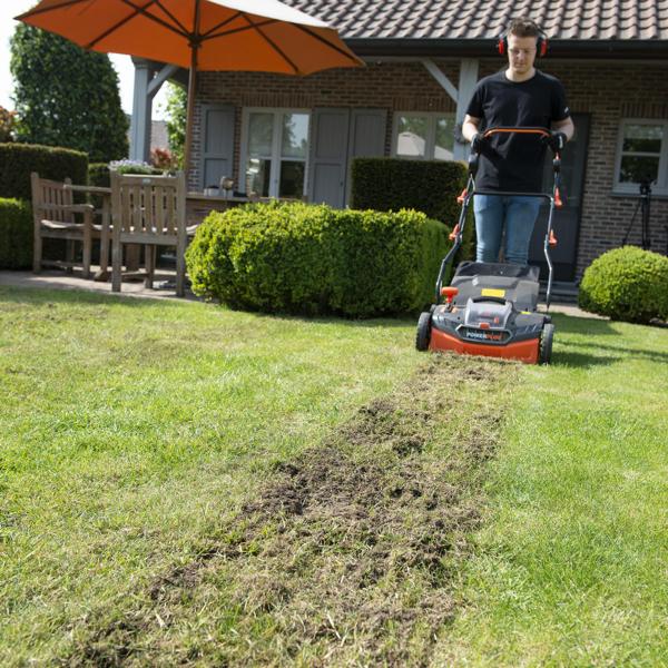 Powerplus Dual Power POWDPG8020 Aku vertikulator i aerator Brushless 40V – 360 mm