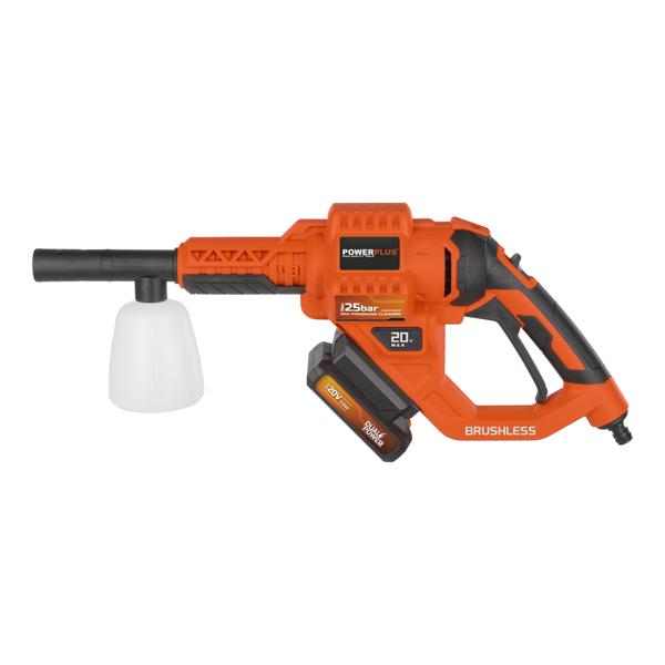 Akumulatorski perač pod pritiskom Powerplus POWDPG80621 – Brushless 20 V | 25 bar