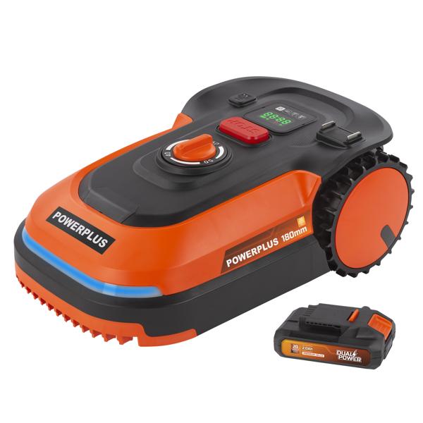 Powerplus Dual Power POWDPGRMS1 Robotska kosilica Brushless 20V – za travnjake do 600 m² + baterija