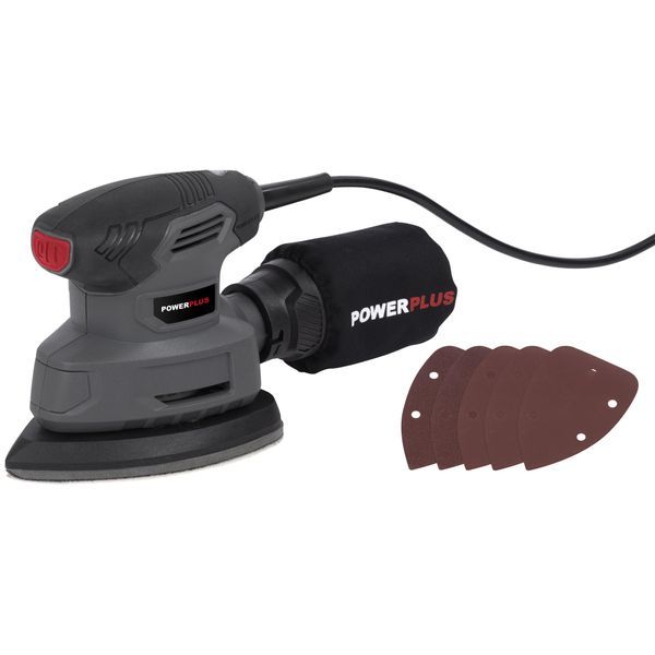Powerplus POWE40020 Vibraciona delta brusilica 140W – 140 × 80 mm + 5 brusnih papira