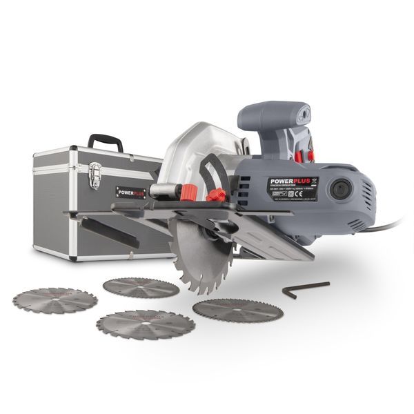 Powerplus POWESET4 Kružna testera 1200W – Ø185 mm + 4 lista i kofer