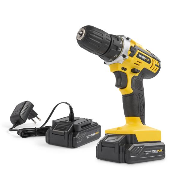 Powerplus POWX00422 Aku bušilica / odvijač 20V – 35 Nm + 2 baterije i punjač