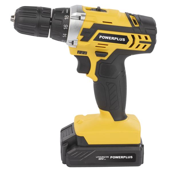 Powerplus POWX00422 Aku bušilica / odvijač 20V – 35 Nm + 2 baterije i punjač
