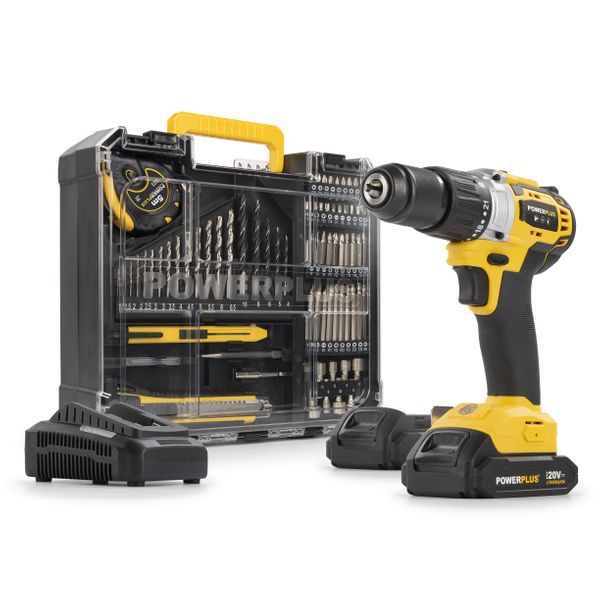 Akumulatorska udarna bušilica-odvijač Powerplus POWX00850 – Brushless 20 V | 60 Nm