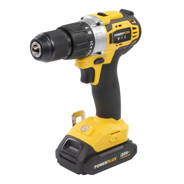 Akumulatorska udarna bušilica-odvijač Powerplus POWX00850 – Brushless 20 V | 60 Nm
