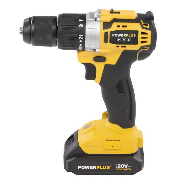 Akumulatorska udarna bušilica-odvijač Powerplus POWX00850 – Brushless 20 V | 60 Nm
