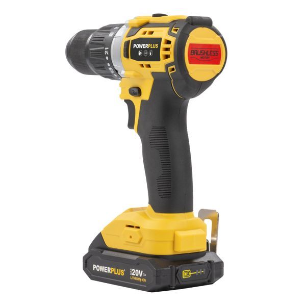 Akumulatorska udarna bušilica-odvijač Powerplus POWX00850 – Brushless 20 V | 60 Nm