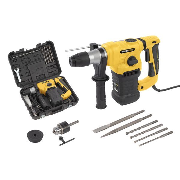 Powerplus POWX1197 Čekić bušilica 1500W – SDS Plus, 5J + 7 dodataka