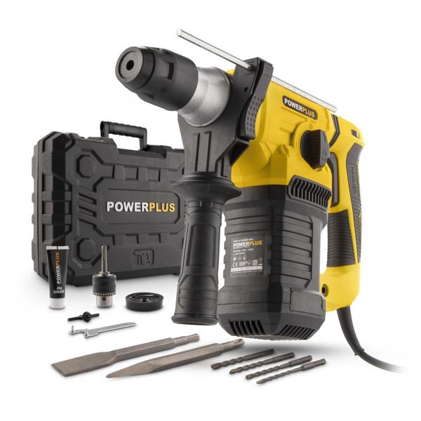Powerplus POWX1197 Čekić bušilica 1500W – SDS Plus, 5J + 7 dodataka