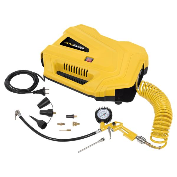 Powerplus POWX1706 Kompresor bez ulja 1100W – 8 bar + 11 dodataka