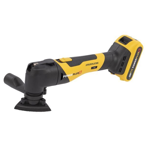 Powerplus POWXB40020 Aku oscilirajući multifunkcionalni alat Brushless 20V – baterija, punjač i 14 dodataka