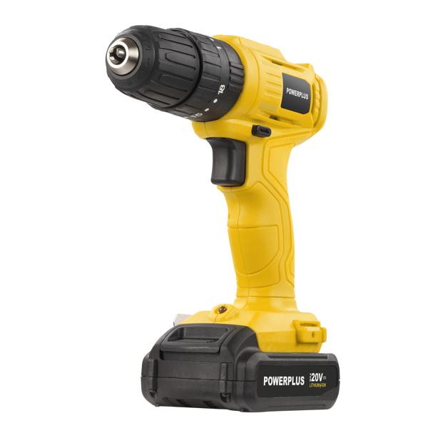 Akumulatorska udarna bušilica-odvijač Powerplus POWXBOX004 – 20 V | 30 Nm | Set od 158 delova