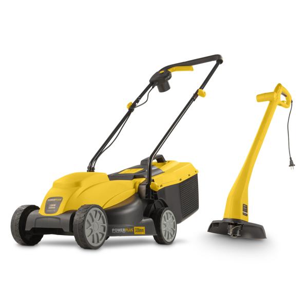 Powerplus POWXG6212T Električni baštenski set – kosilica 1300W + trimer 250W