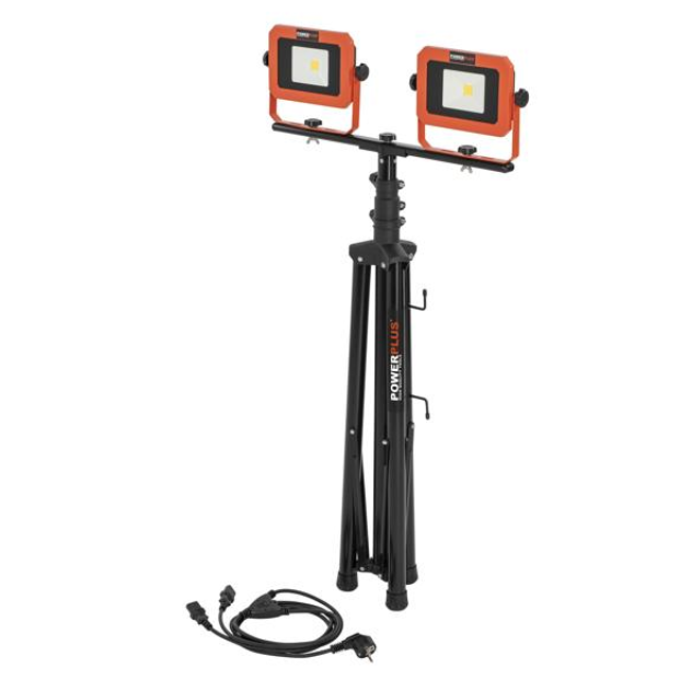 Powerplus Dual Power POWDP8035 – Prenosivi LED reflektor sa teleskopskim stalkom