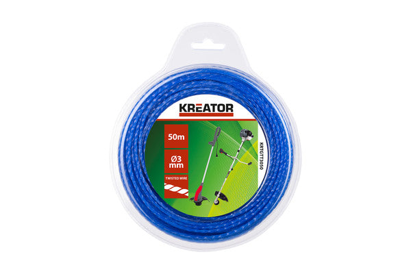 Kreator KRTGTT3050 Upleteni najlon za trimer – 3 mm × 50 m