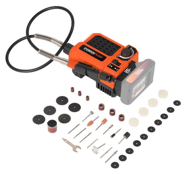 Powerplus Dual Power POWDP75300 Aku rotacioni višenamenski alat 20V – 40 dodataka