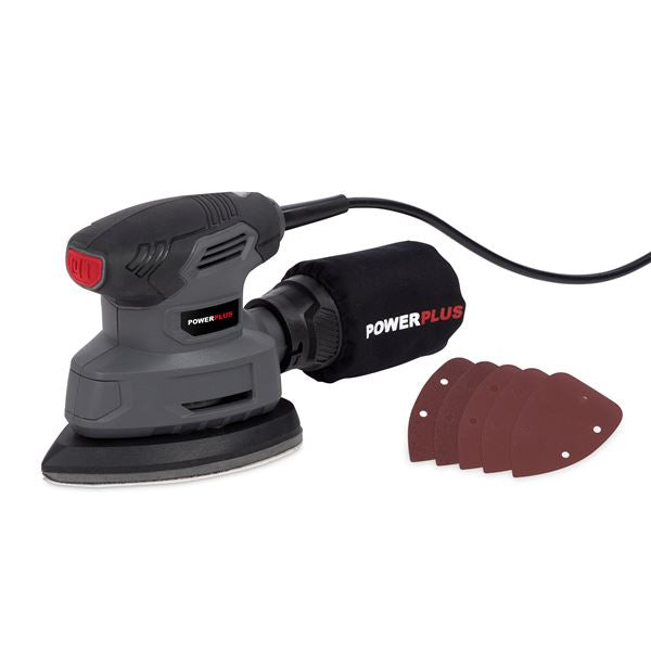 Powerplus POWE40020 Vibraciona delta brusilica 140W – 140 × 80 mm + 5 brusnih papira