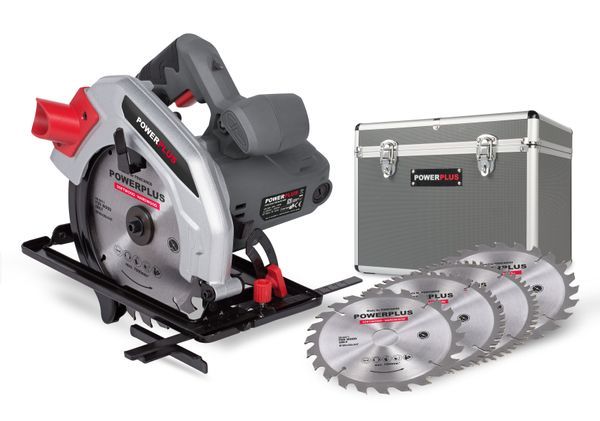 Powerplus POWESET4 Kružna testera 1200W – Ø185 mm + 4 lista i kofer