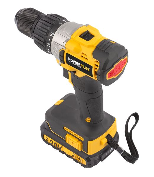 Powerplus POWX00450 Aku udarna bušilica/odvijač Brushless 20V – 50 Nm + 2 baterije i punjač